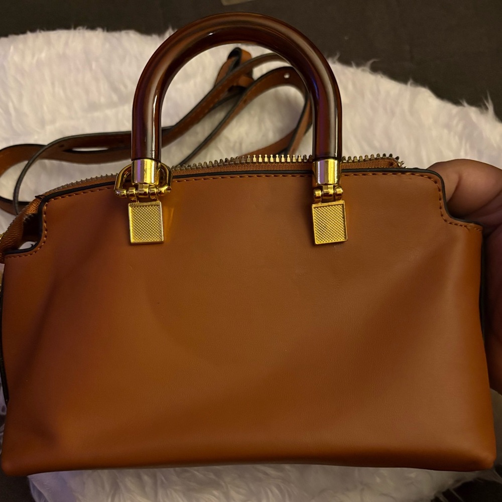 Fendi Roma Brown Satchel Bag - Picture 4 of 6